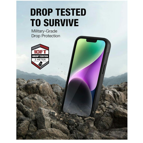 RAPTIC Clutch iPhone 14 Case Military Grade 10ft Drop Protection 6.1 in Black S6 - Picture 3 of 8